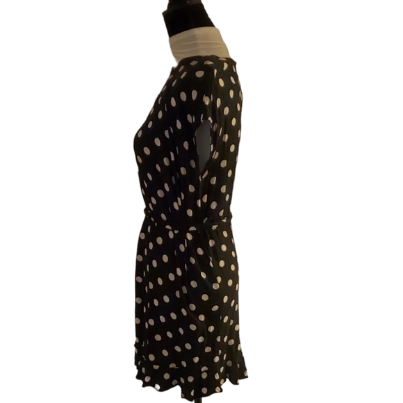 Popsugar Black/ White Polka Dot Dress - Picture 4 of 7